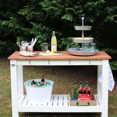 Pottery Barn Inspired Outdoor Buffet