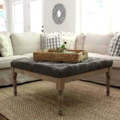 DIY Upholstered Coffee Table