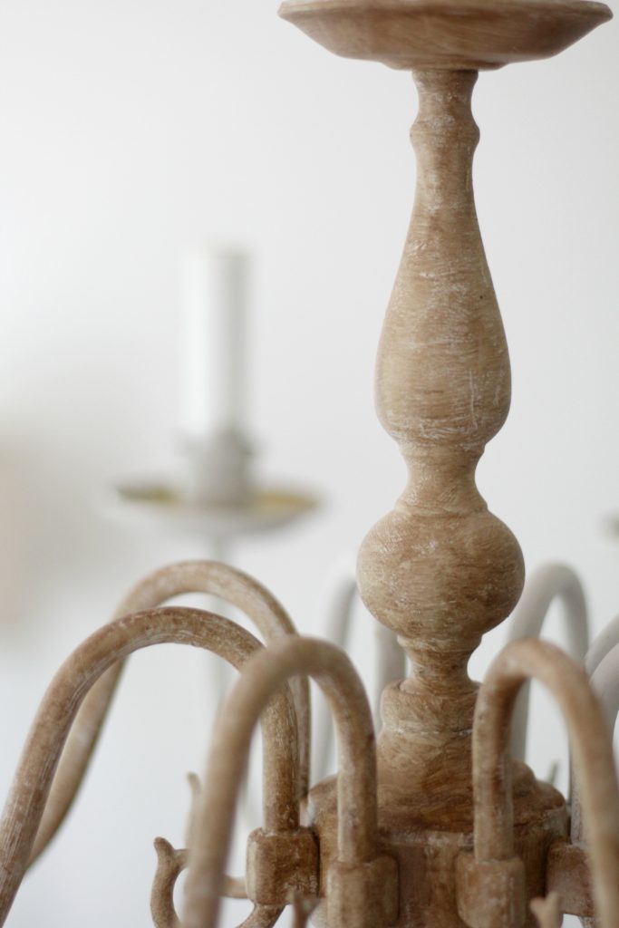 Faux Wooden Chandelier How-To