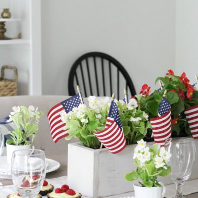 A Country Style 4th of July Tablescape