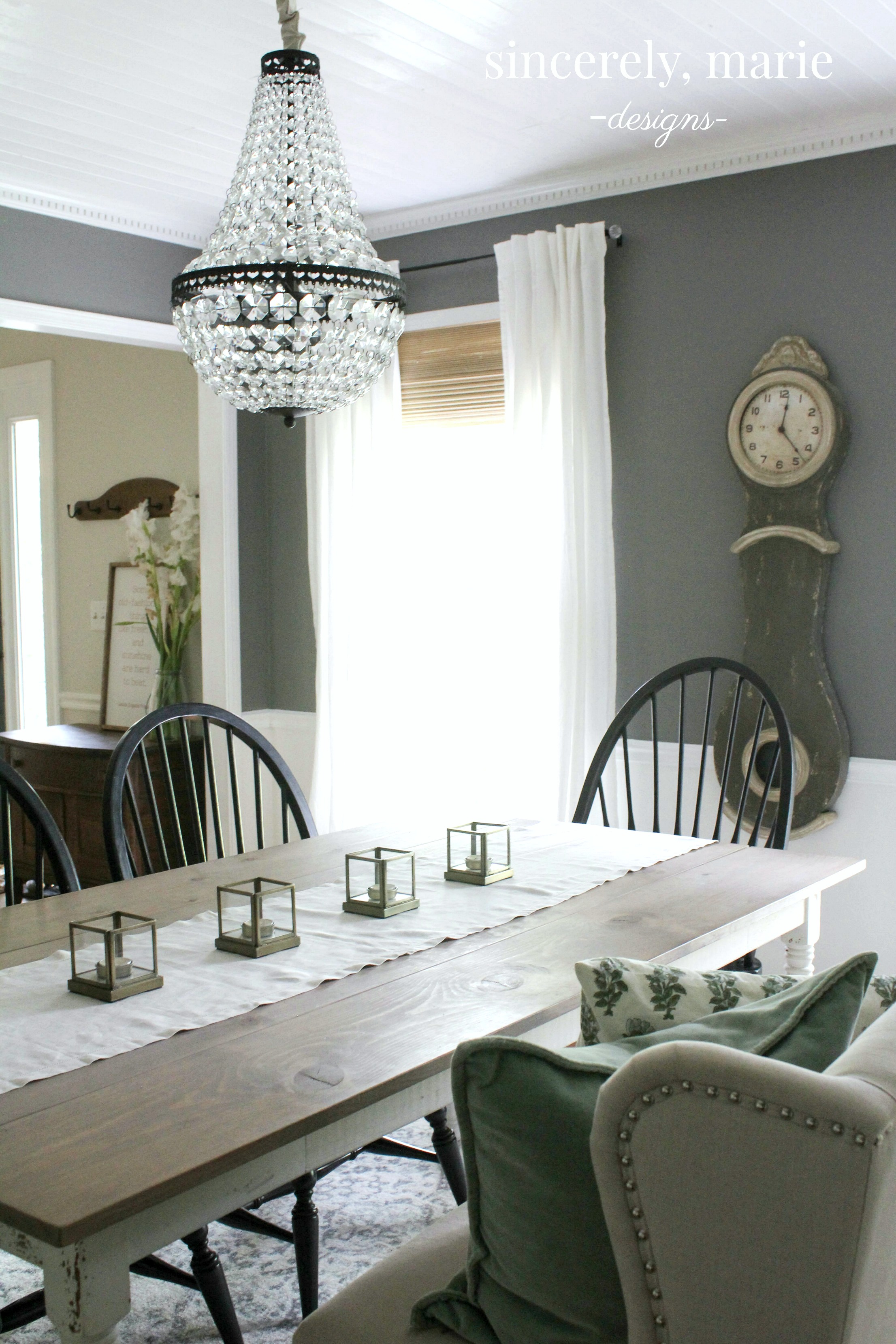 Vintage Inspired Dining Room Makeover - Sincerely, Marie Designs