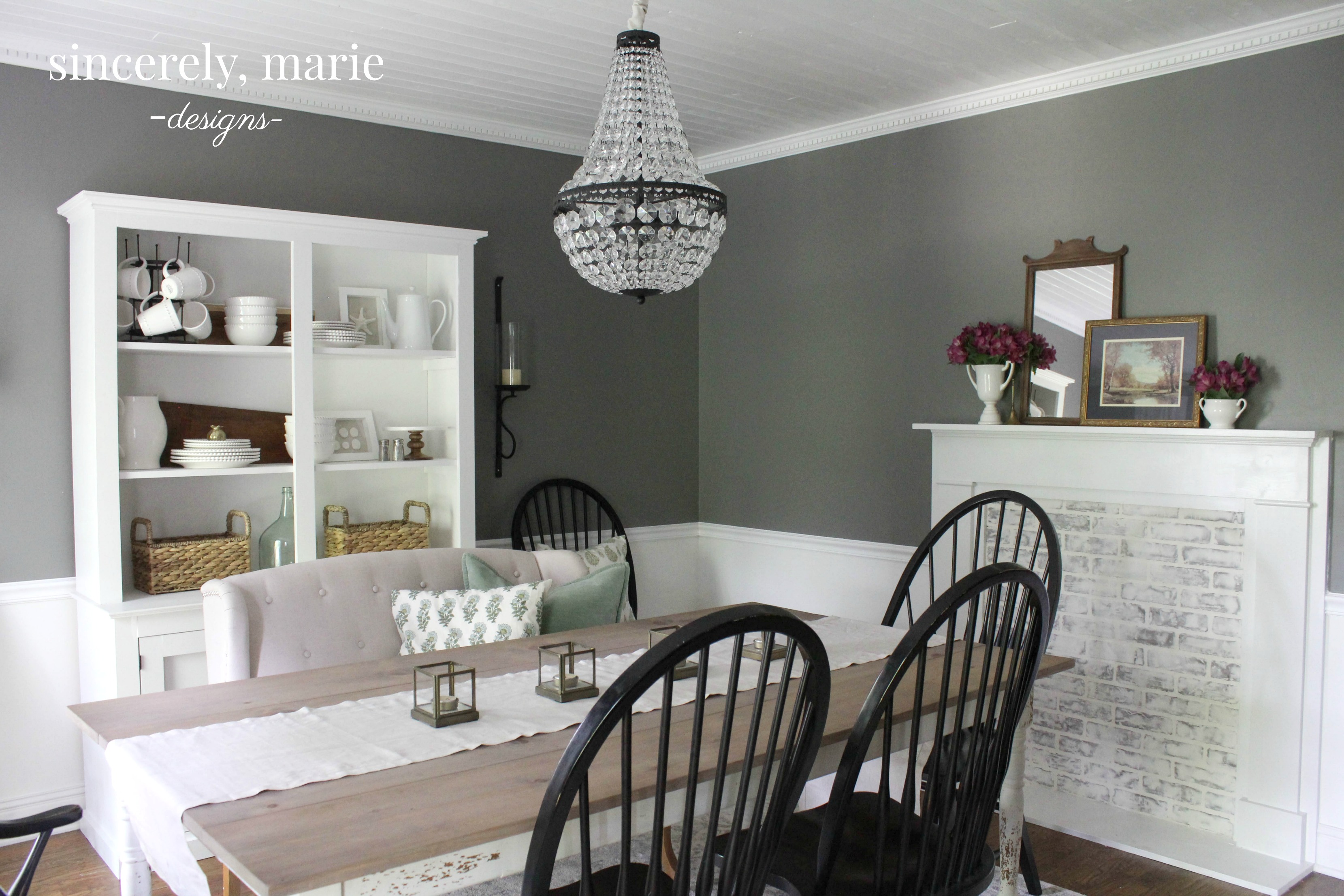 vintage inspired dining room