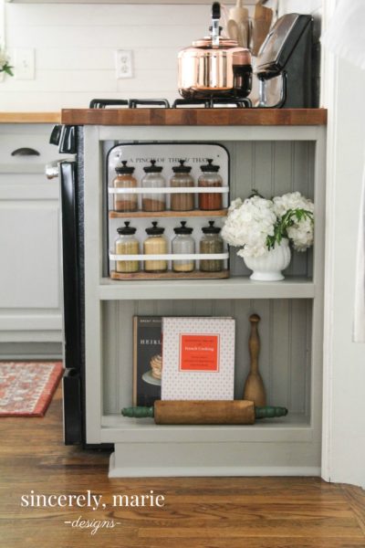 DIY Custom Kitchen Storage Shelf & Where We Are Today in the Kitchen