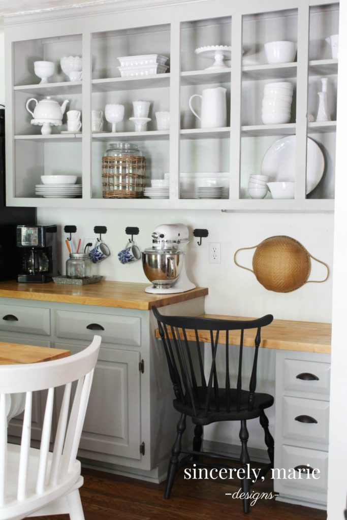 Kitchen Cabinets Vs Opening Shelving, Open Cabinet Shelving