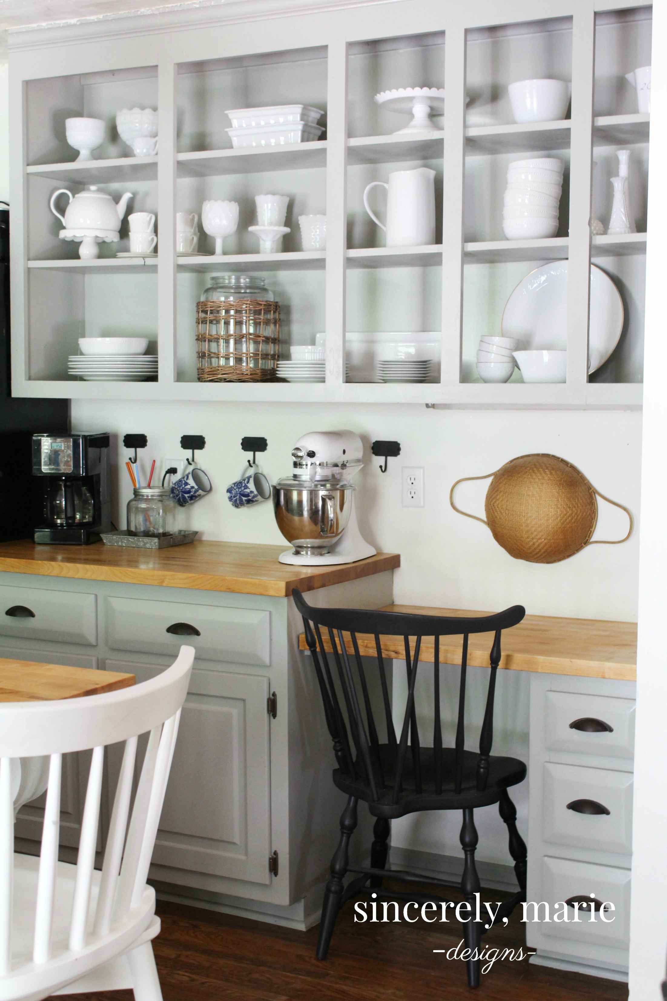 Kitchen vs. Open Shelving Sincerely, Marie Designs