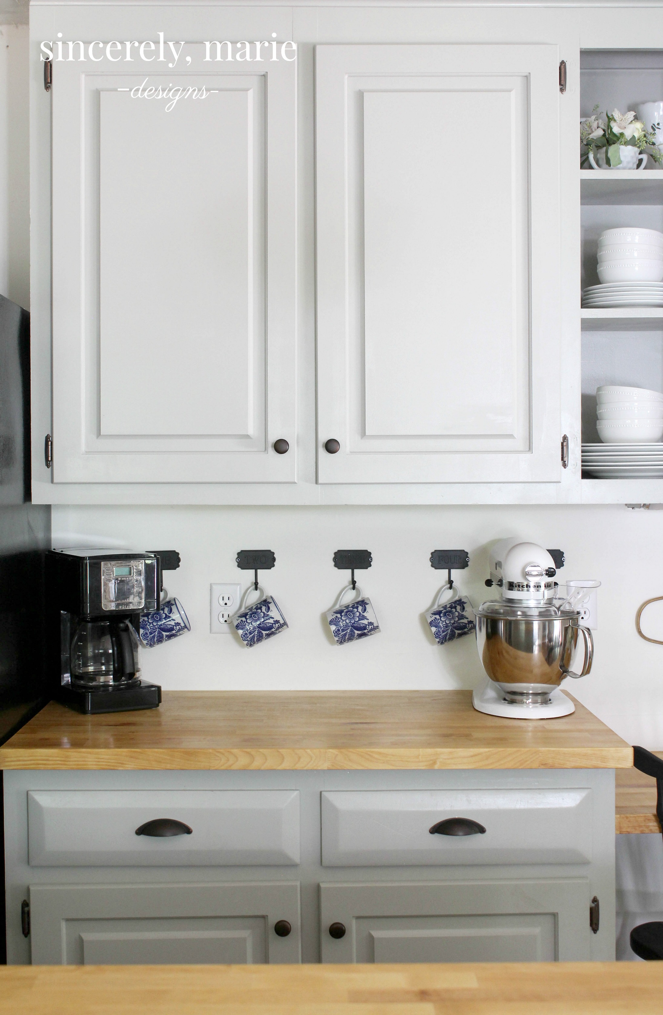 Kitchen vs. Open Shelving Sincerely, Marie Designs