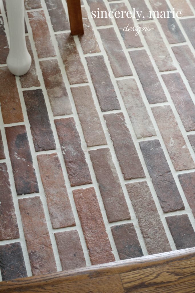 Diy Faux Brick Flooring Sincerely, Brick Look Tile Flooring