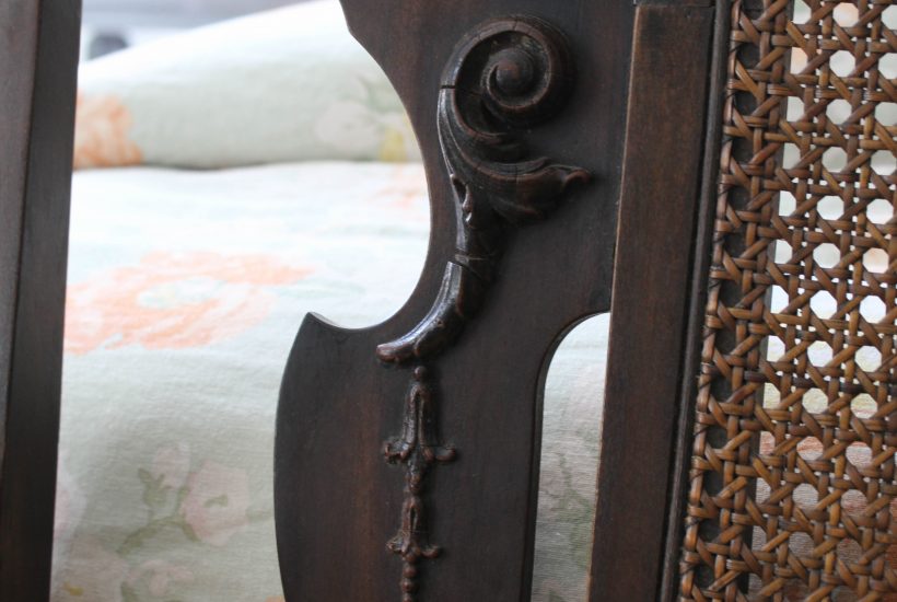 Antique Cane Bench Project