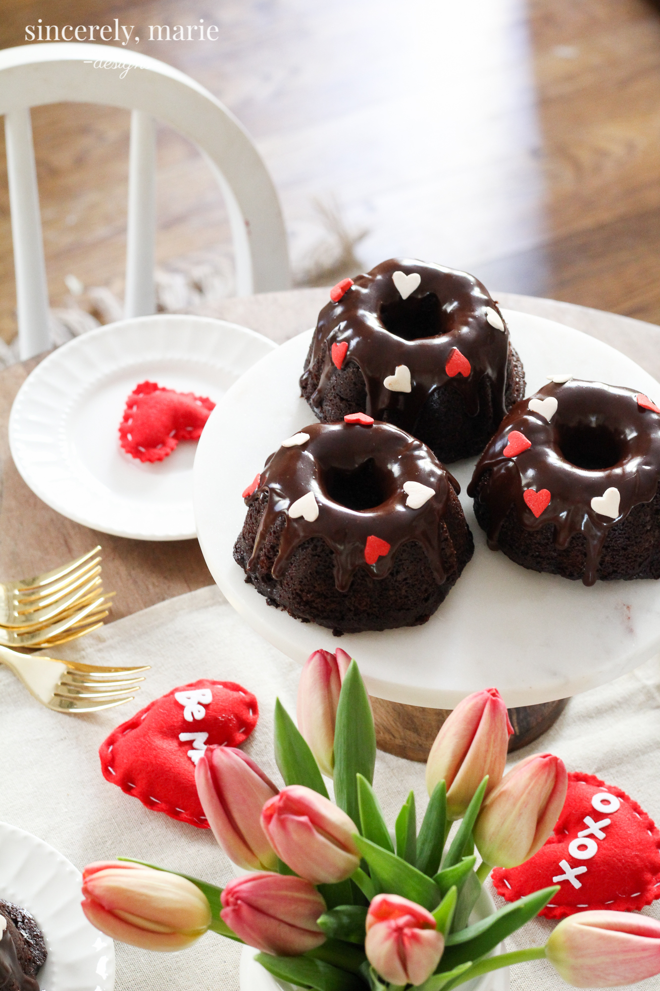 Mini Chocolate Bundt Cakes with Candied Orange Slices • Salt & Lavender