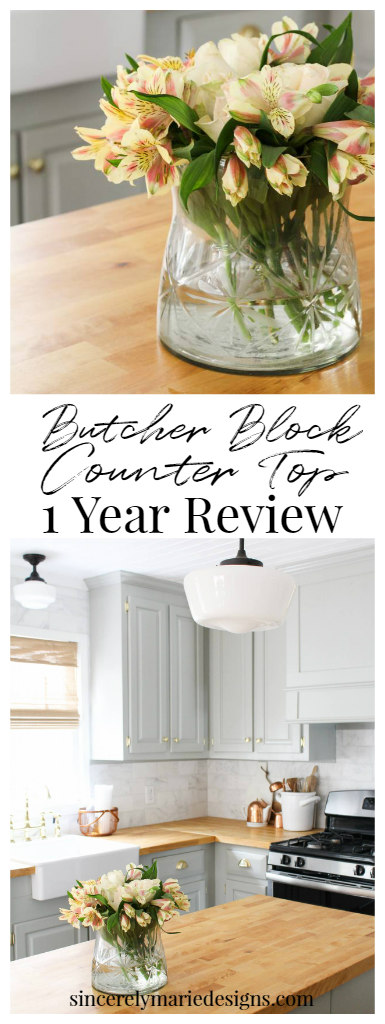 Our Butcher Block Counter Top Review - One Year Later
