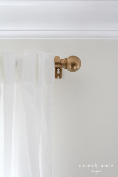 Easy Curtain Rod Update