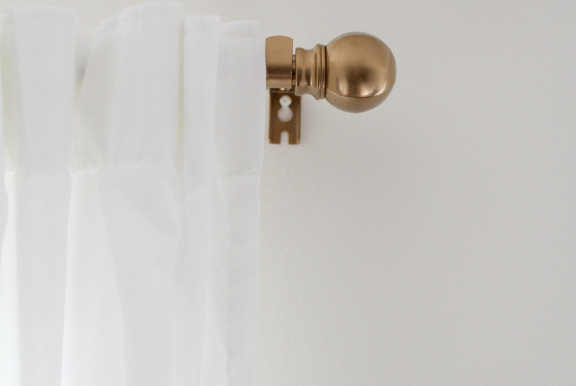Easy Curtain Rod Update