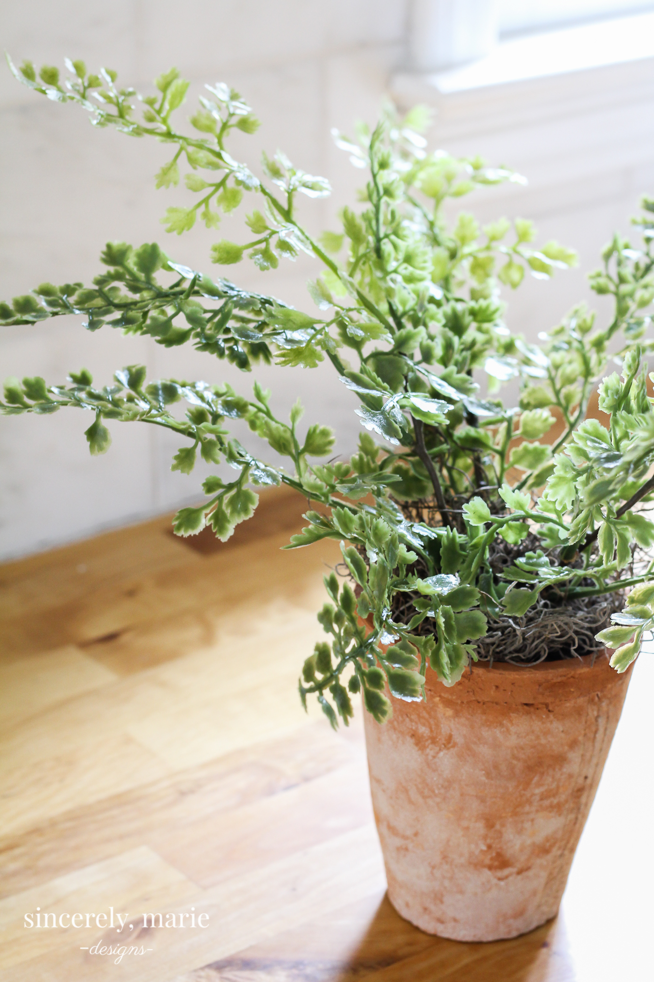 Potting Faux Greenery (1 of 1)2 Sincerely, Marie Designs