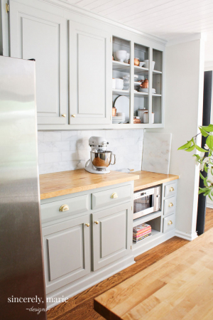 How-To Get A Custom Cabinet Look Using Trim - Sincerely, Marie Designs