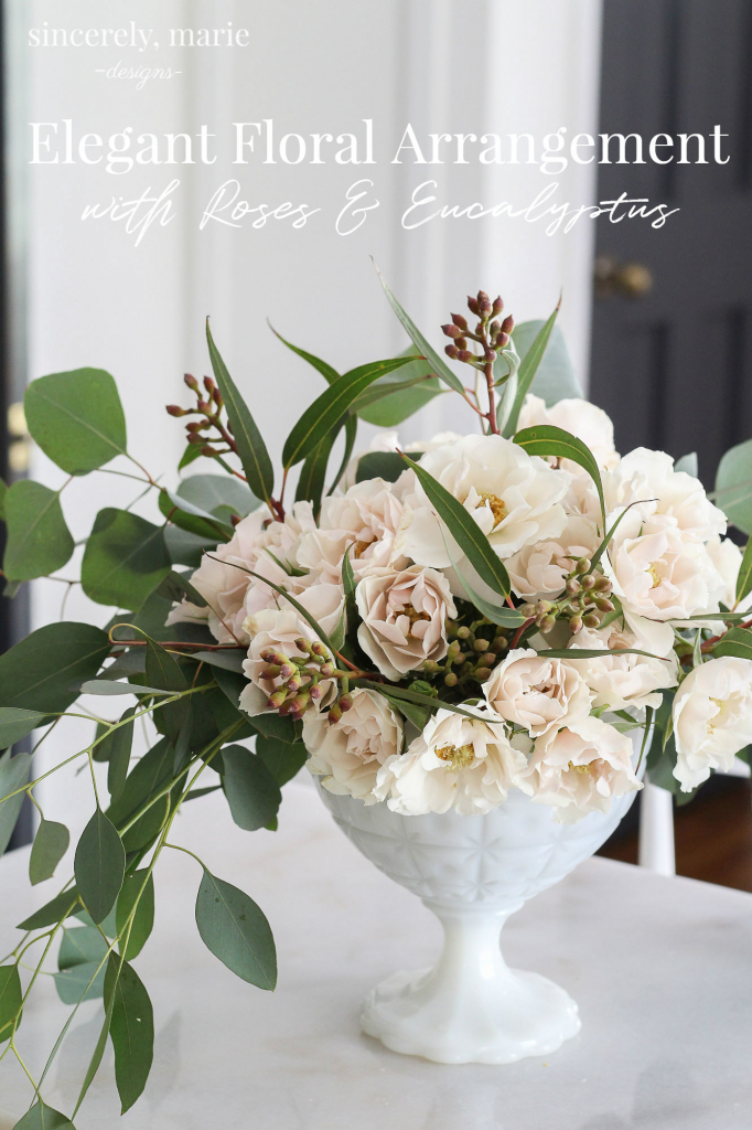 Simple Floral Arrangement with Roses