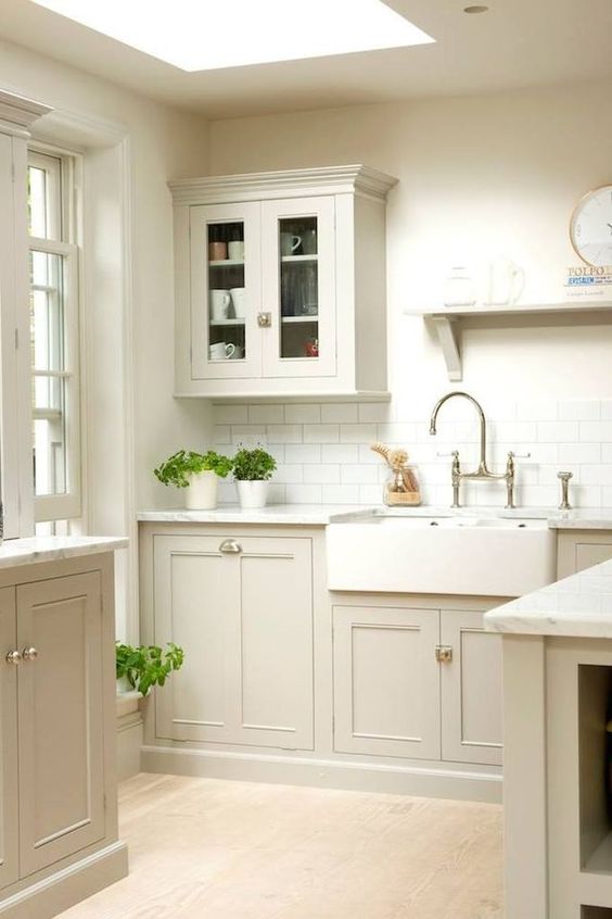 Custom Cabinet Look Using Trim, Add Trim To Bottom Of Kitchen Cabinets