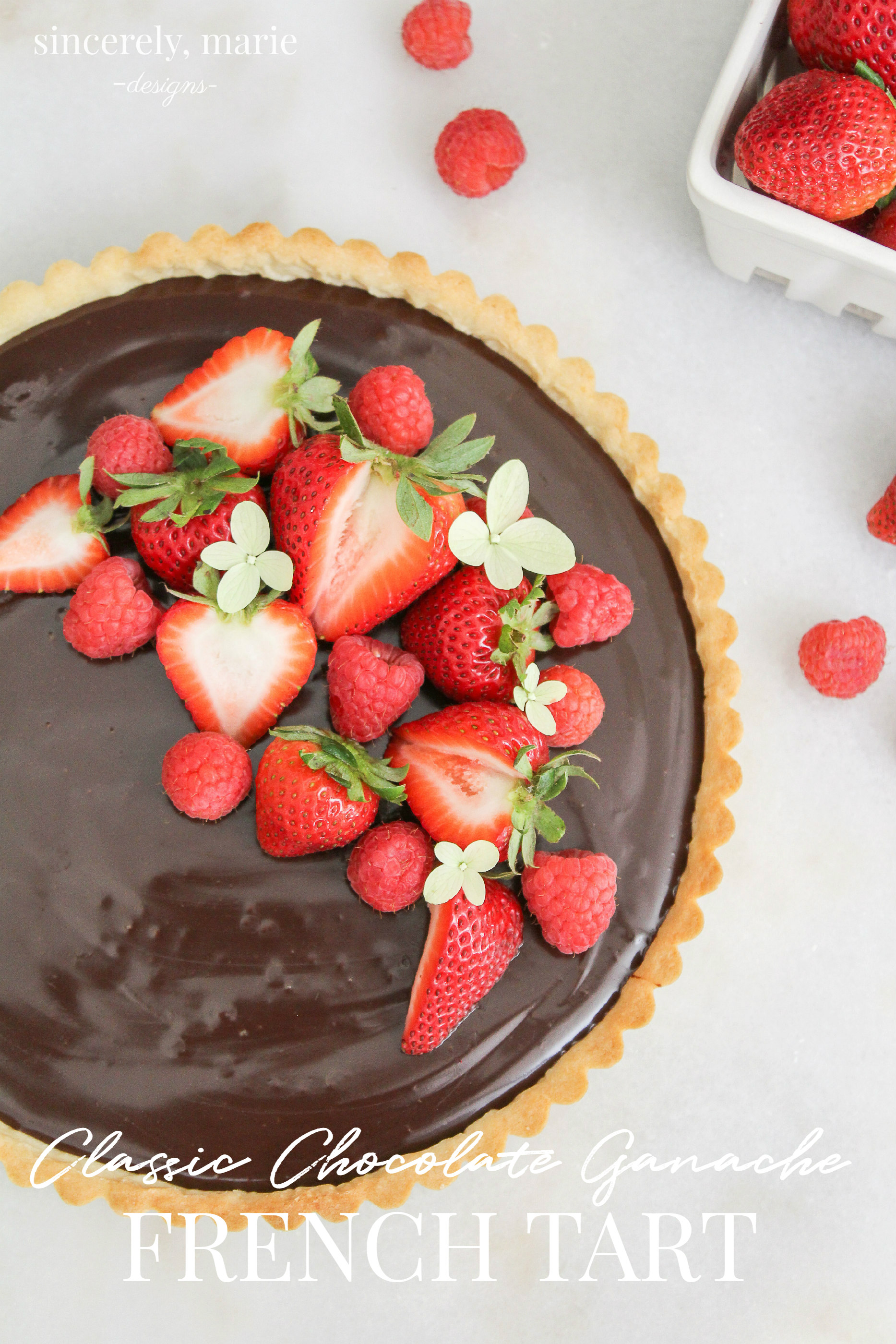 Chocolate Ganache French Tart Sincerely, Marie Designs