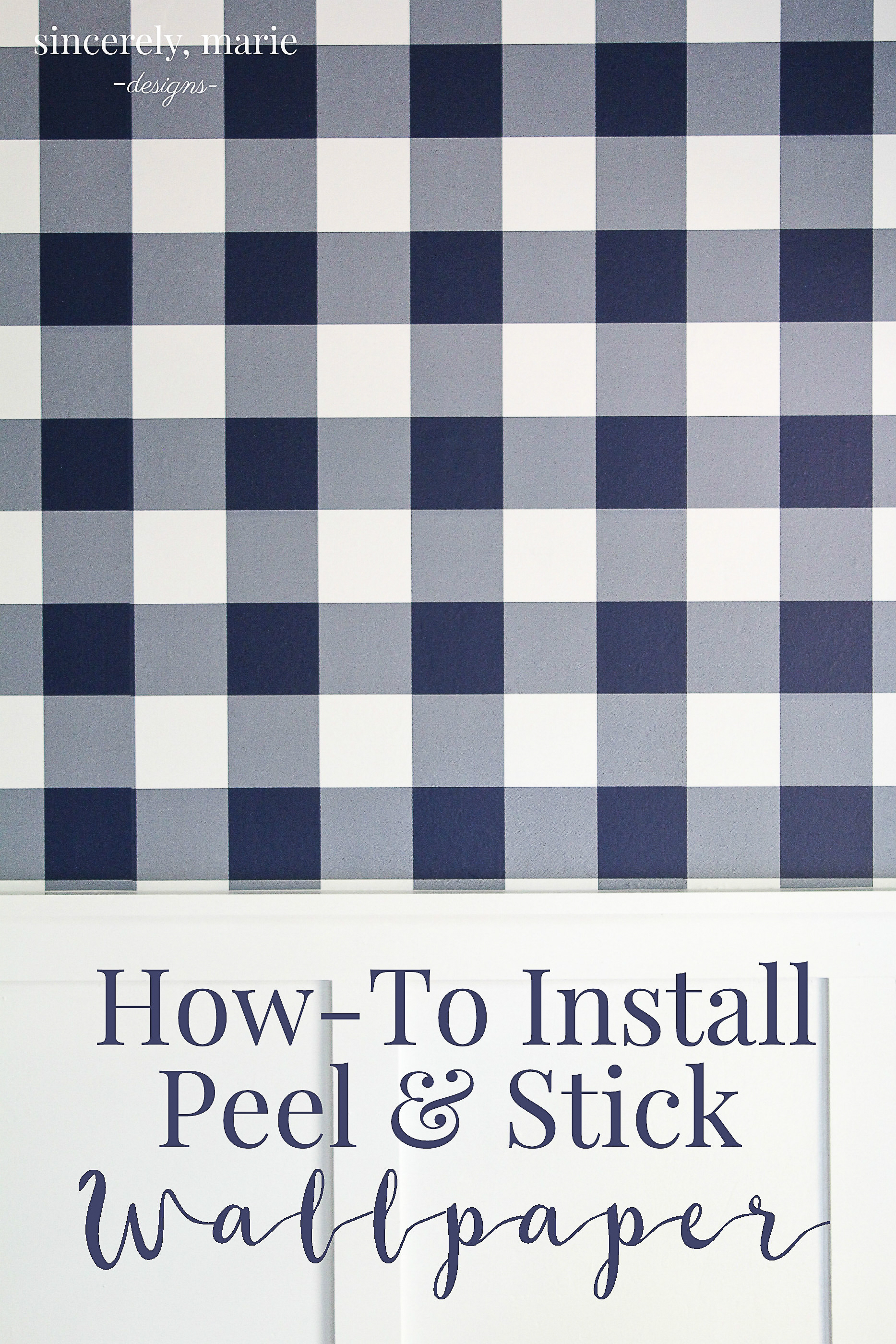 how to instal peel and stick wallpaper