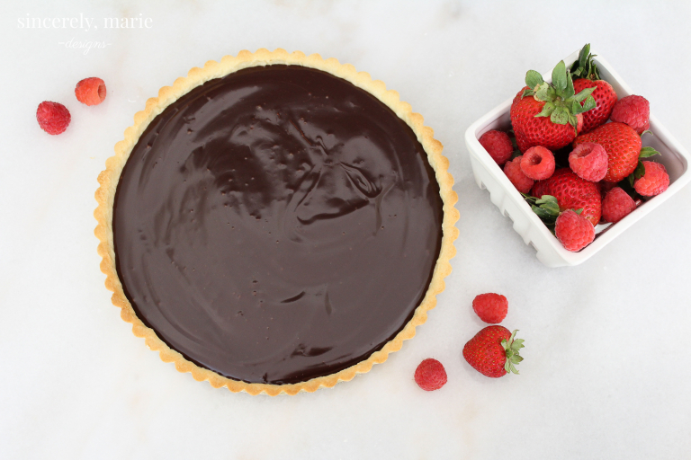 Chocolate Ganache French Tart Sincerely, Marie Designs