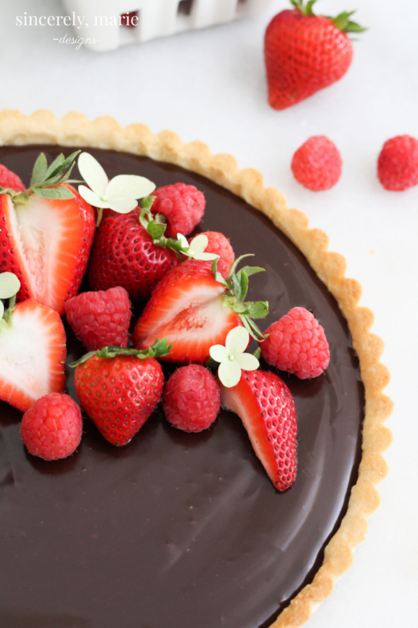 Chocolate Ganache French Tart Sincerely, Marie Designs