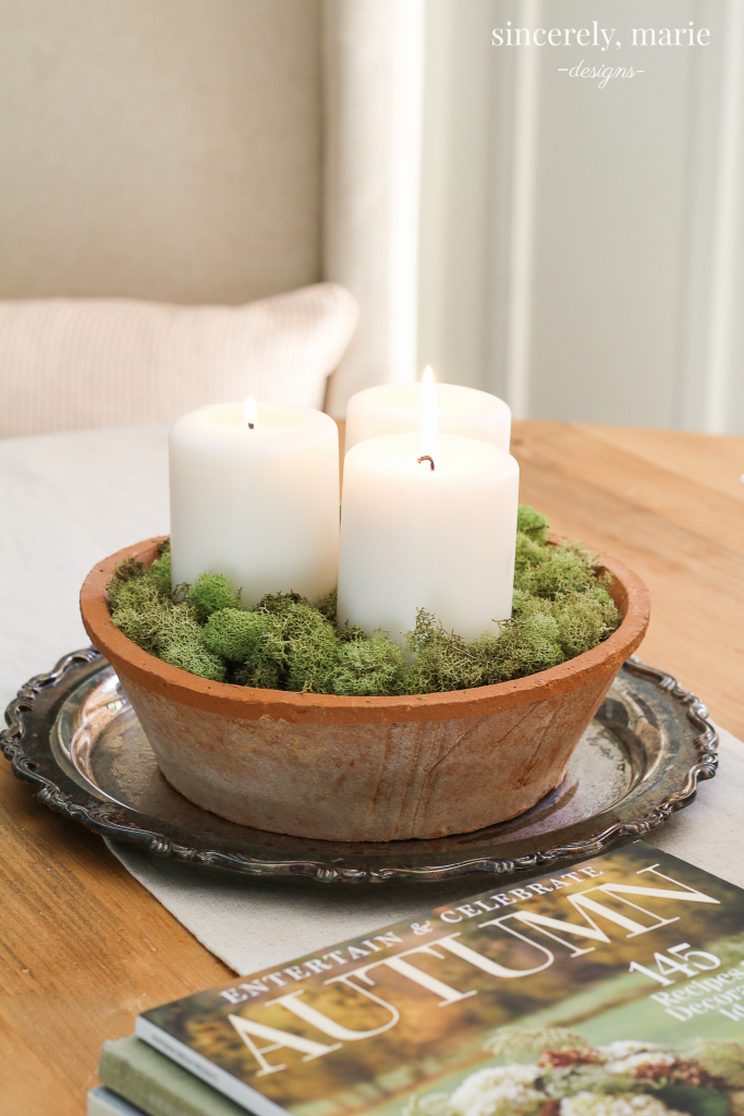 A Simple Candle Centerpiece 3 Ways - Sincerely, Marie Designs