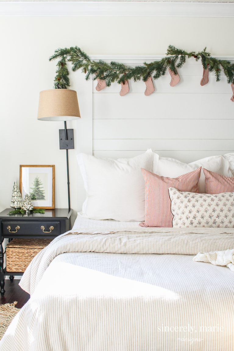 Our Classic & Cozy Christmas Bedroom - Sincerely, Marie Designs