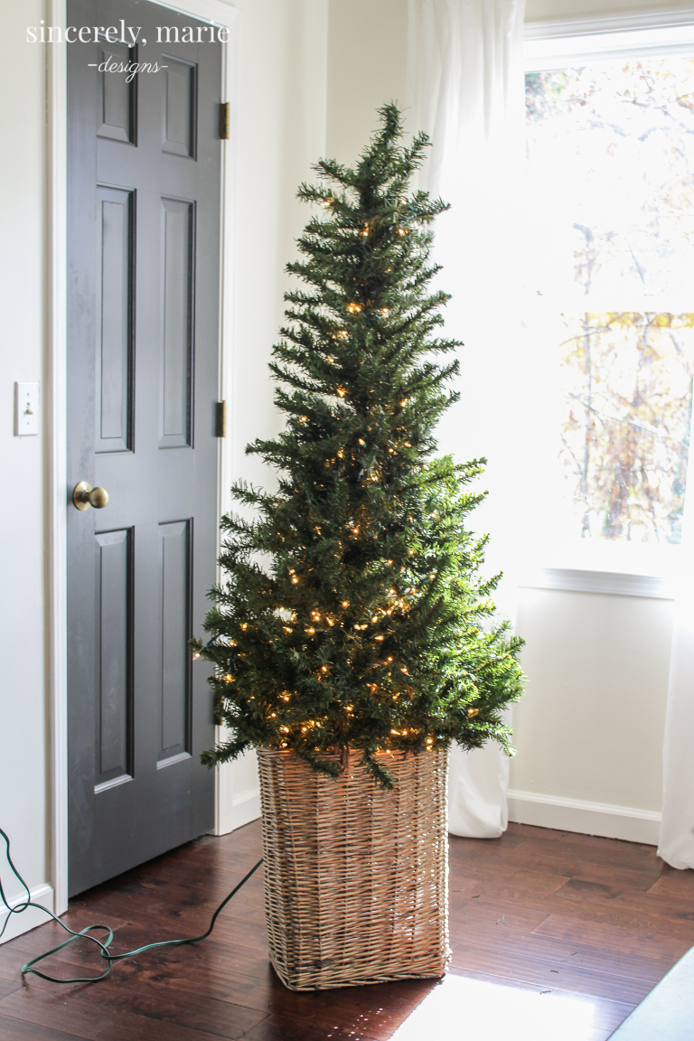 How to Turn a Skimpy Cheap Tree into a Full & Elegant One - Sincerely ...