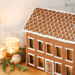 Homemade Colonial Gingerbread House