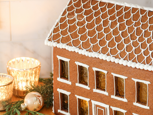Gingerbread House Roof Wrapping Paper