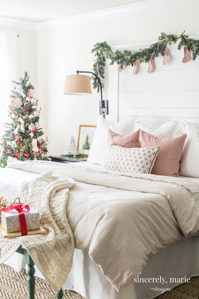 Our Classic & Cozy Christmas Bedroom - Sincerely, Marie Designs