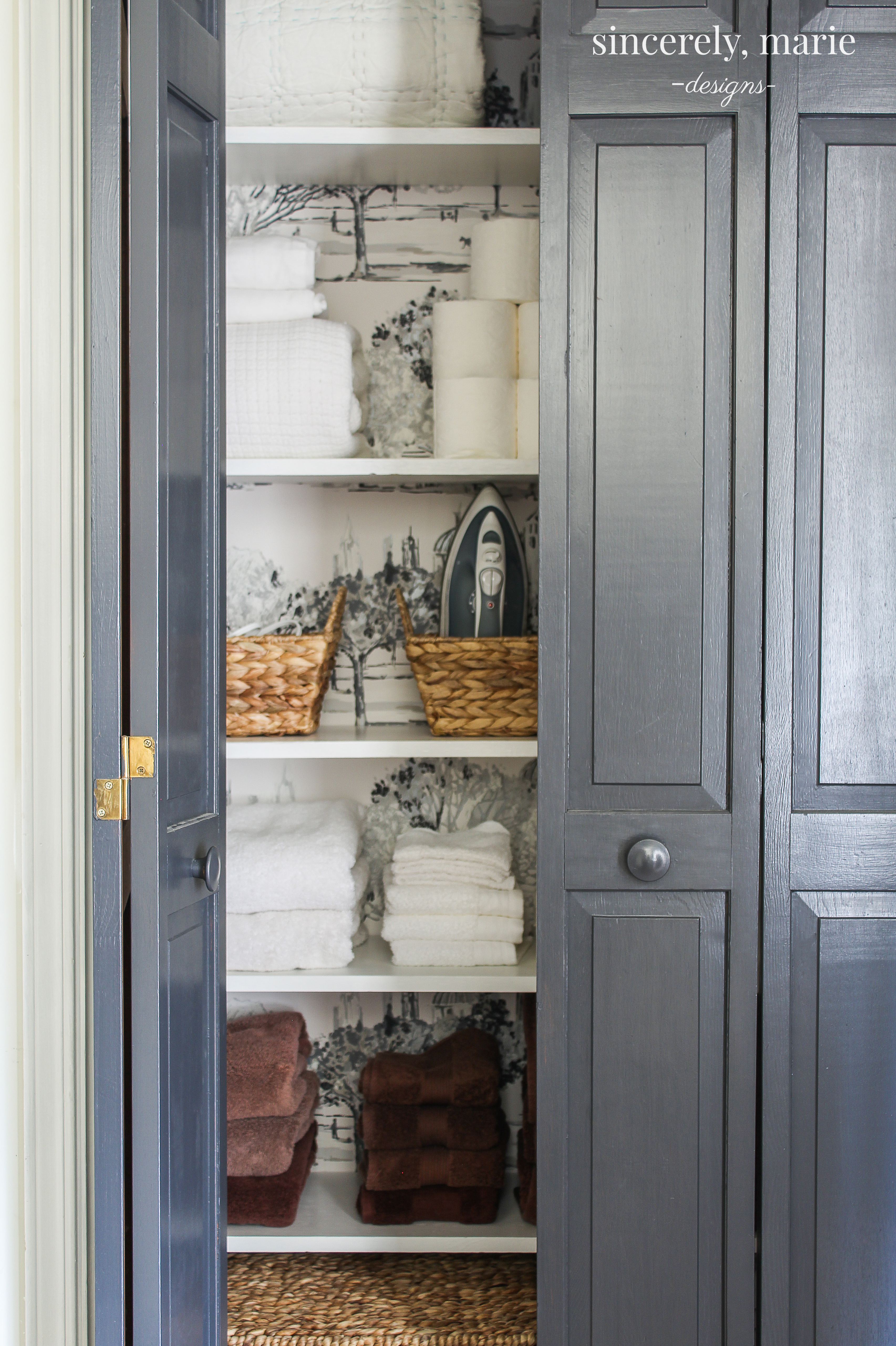 Our Quick Linen Closet Makeover Sincerely Marie Designs