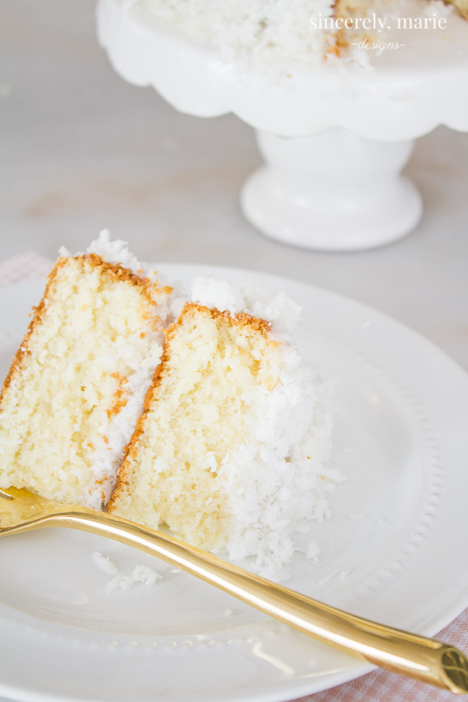 Grandma's Southern Coconut Cake - Sincerely, Marie Designs