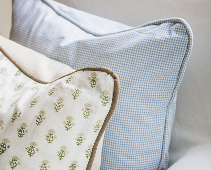 Pillow Cover with Piping