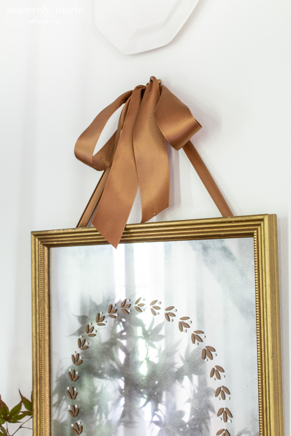 DIY Vintage Wreath Mirror For Fall Sincerely, Marie Designs