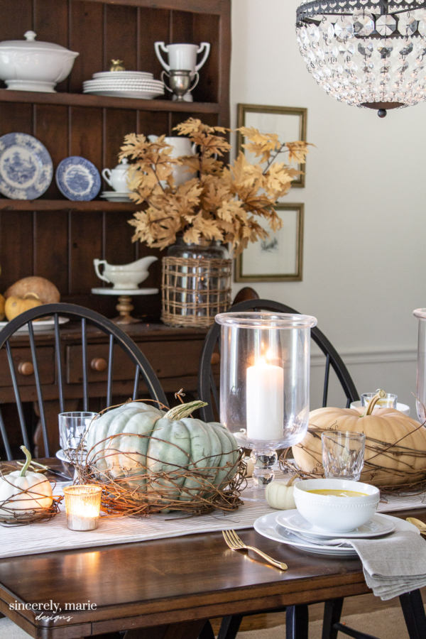 Nesting Pumpkin Tablescape For Fall - Sincerely, Marie Designs