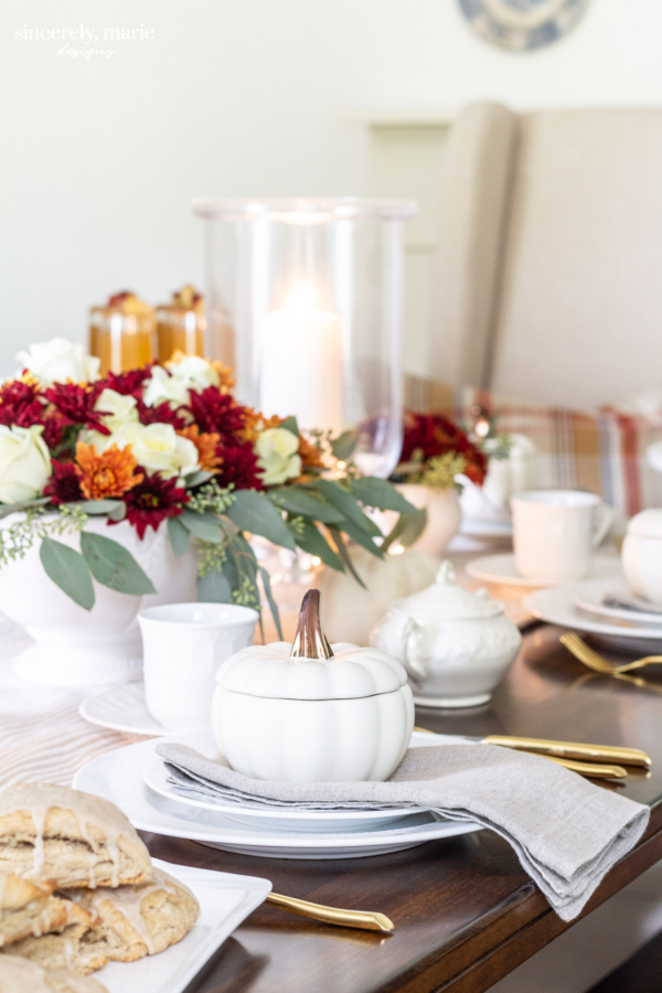 Warm & Traditional Fall Brunch Tablescape - Sincerely, Marie Designs