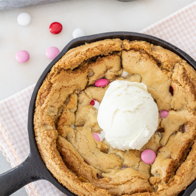 Skillet Chocolate Chip Cookie For Two