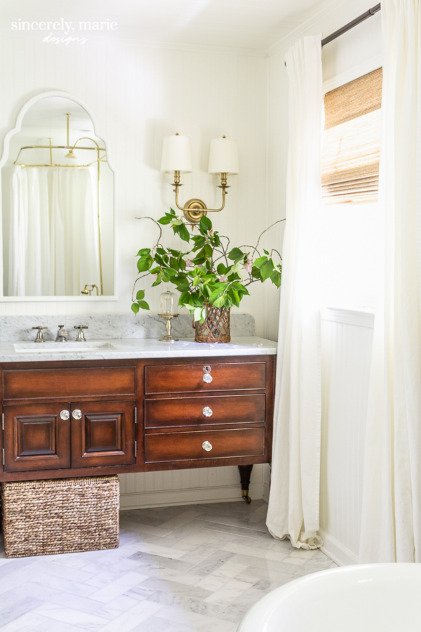 Beadboard vs. Beadboard Wallpaper Sincerely, Marie Designs