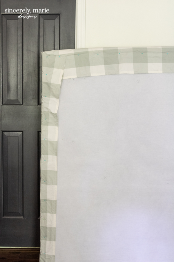 Quick Slipcover Solution For An Upholstered Headboard Sincerely
