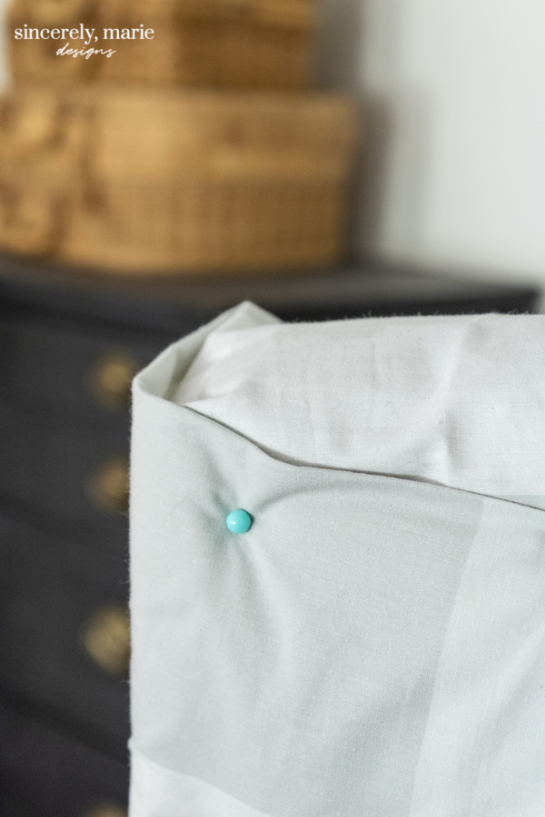 Quick Slipcover Solution For An Upholstered Headboard Sincerely