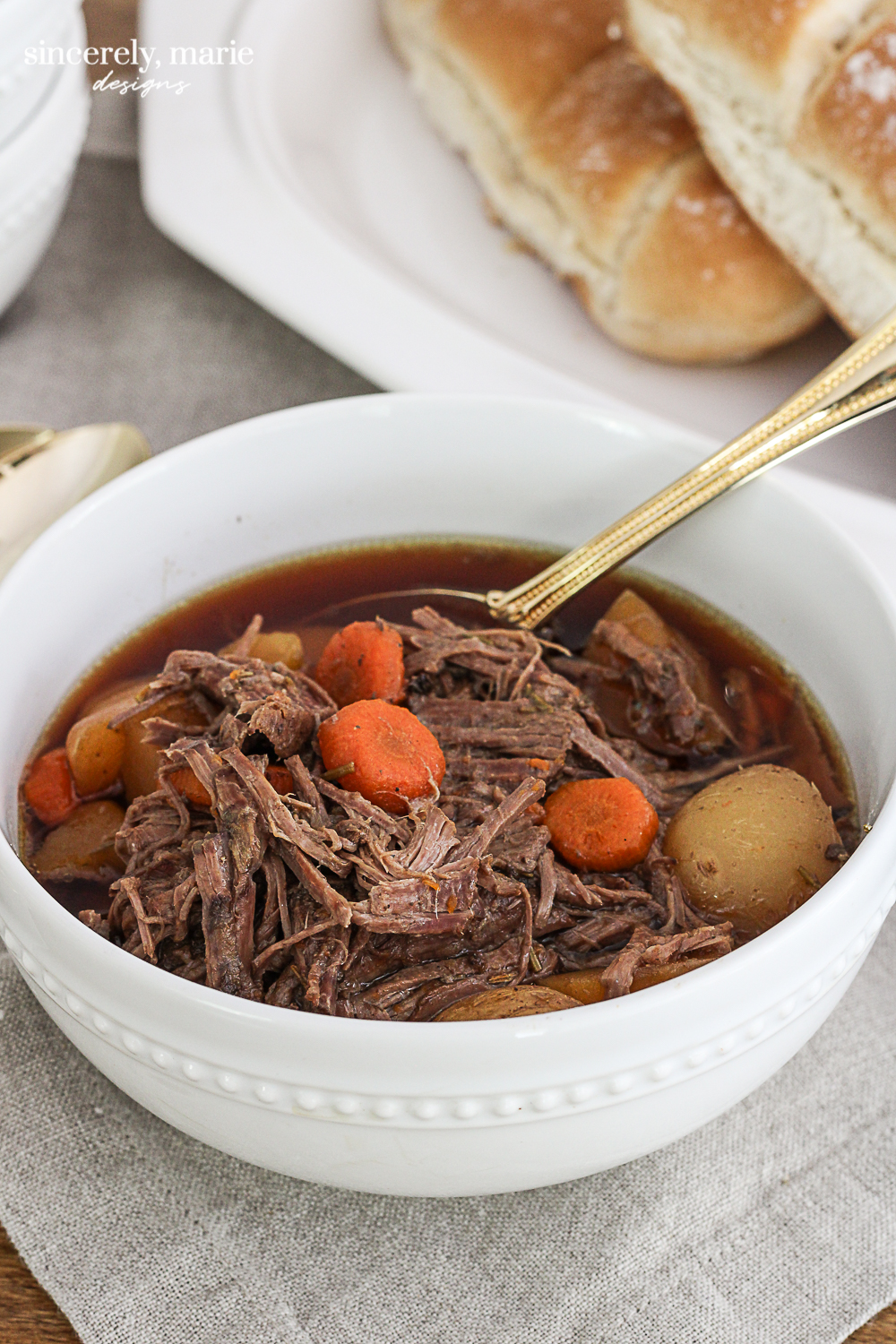Crock Pot French Dip Two Ways Sincerely, Marie Designs