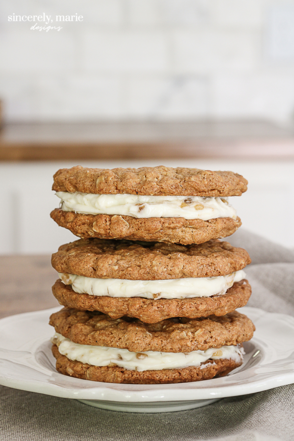 Oatmeal Ginger Cream Pies Sincerely, Marie Designs