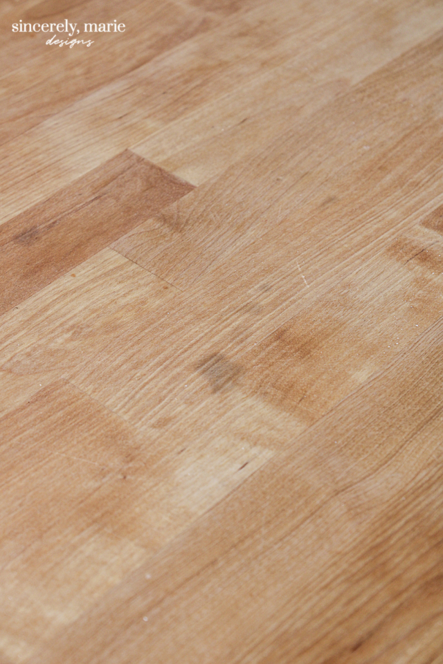 How To Refinish Butcher Block Countertops Sincerely, Marie Designs