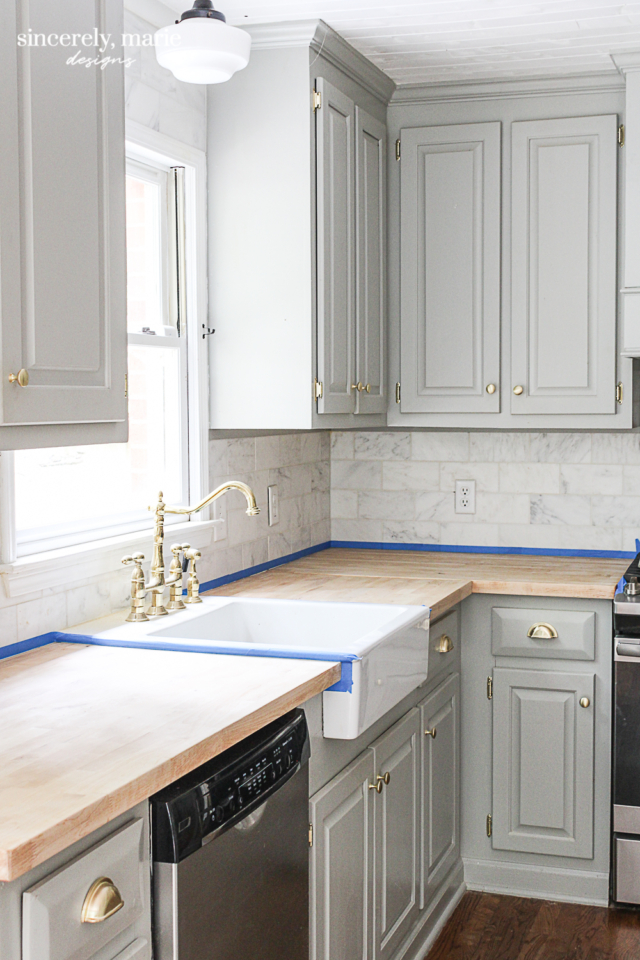 How To Refinish Butcher Block Countertops Sincerely, Marie Designs