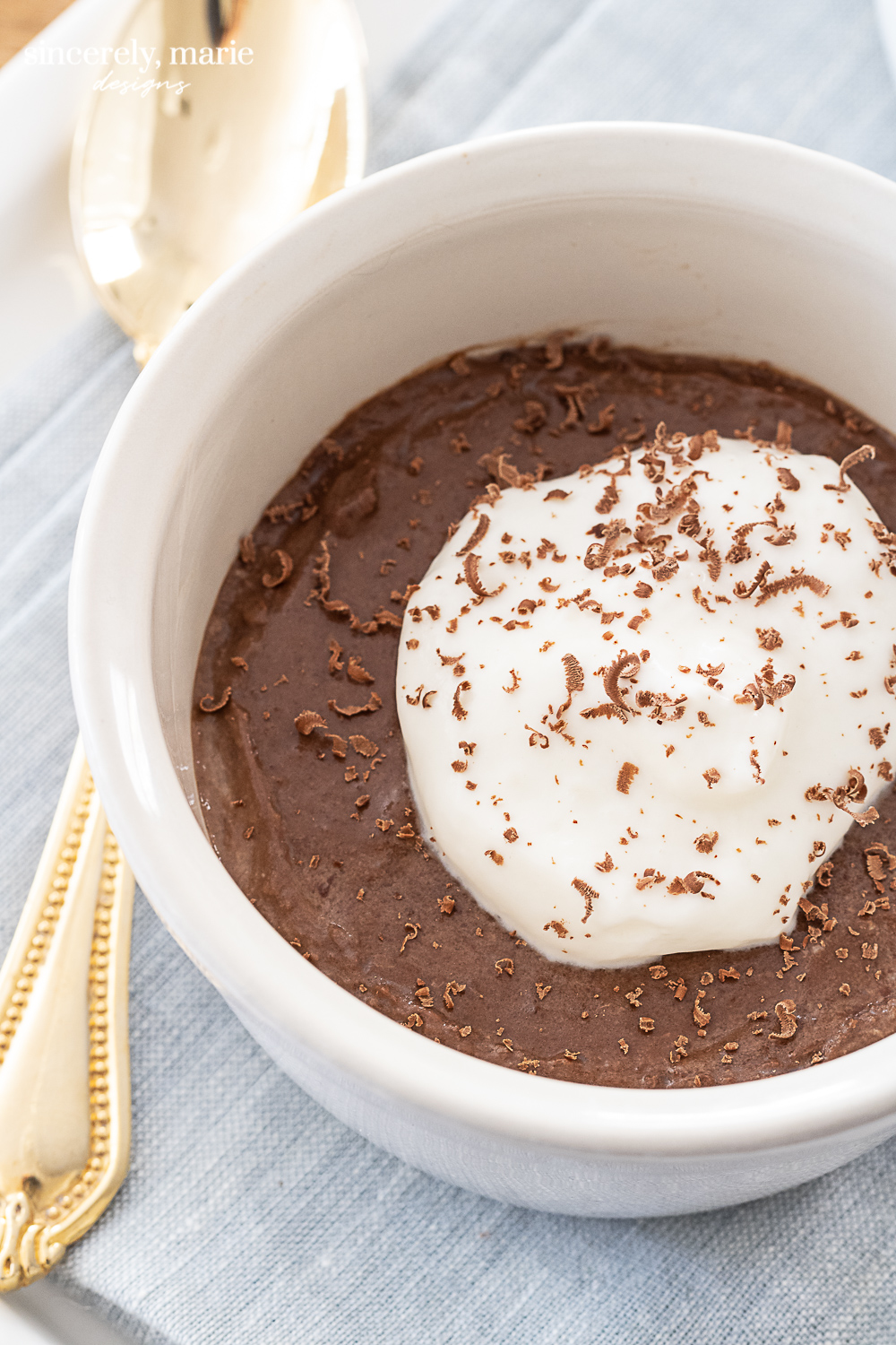 Chocolate Orange Pots de Crème Sincerely, Marie Designs