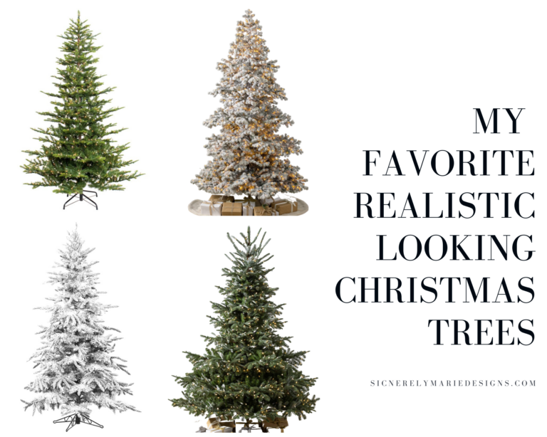 My Favorite Realistic Looking Christmas Trees Sincerely, Marie Designs