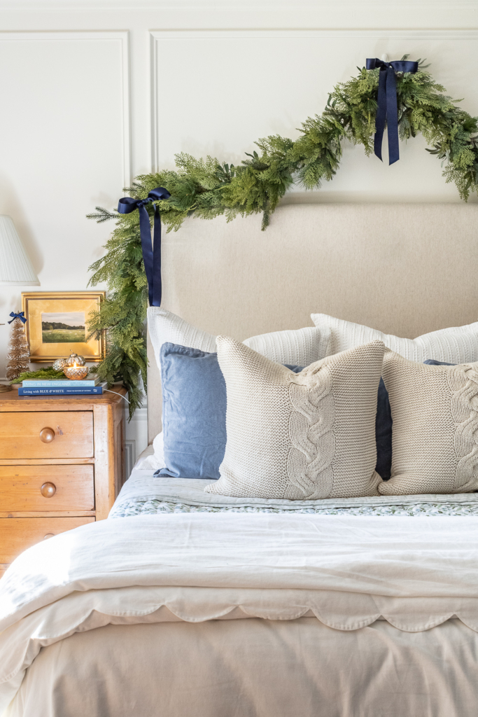 Christmas Bedroom in Blue