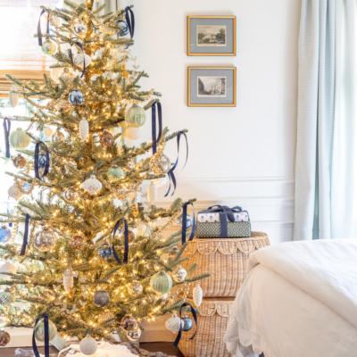 Our Christmas Bedroom In Blue & Greens