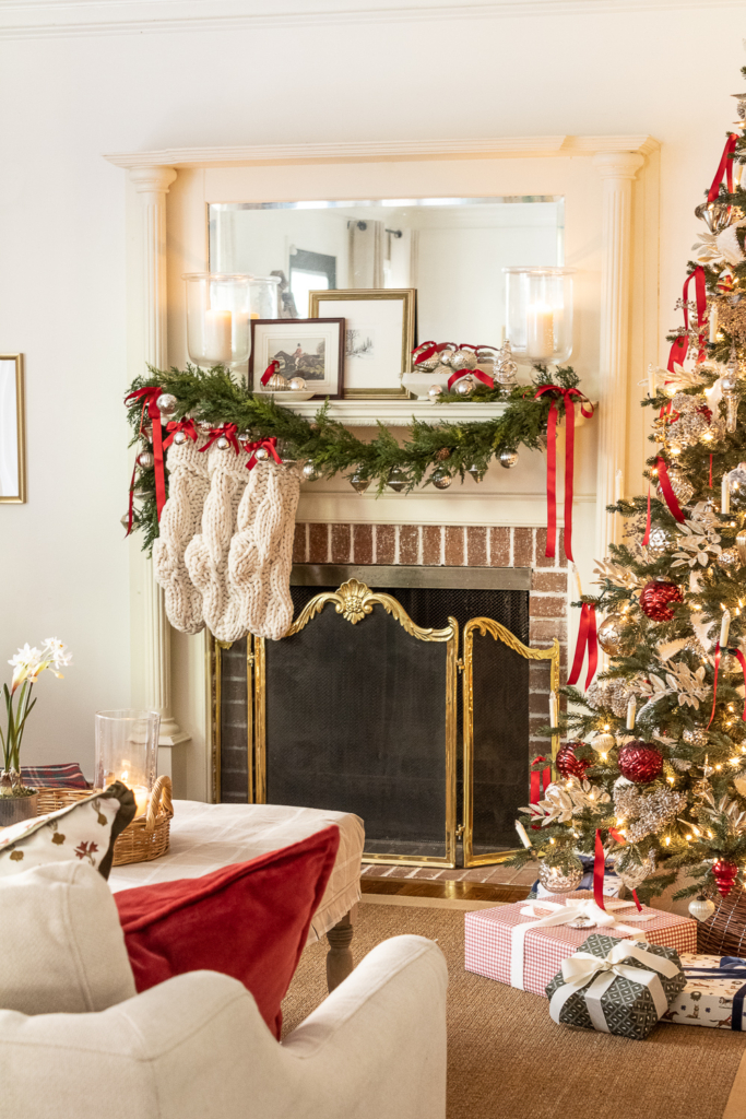 Our Classic & Cozy Christmas Living Room - Sincerely, Marie Designs