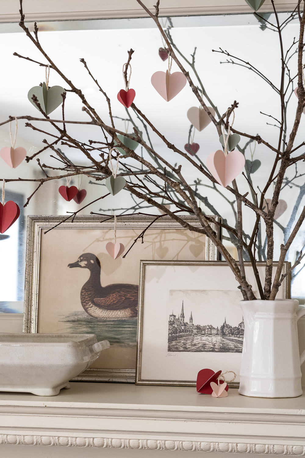 Simple Hanging Paper Heart Tree - Sincerely, Marie Designs